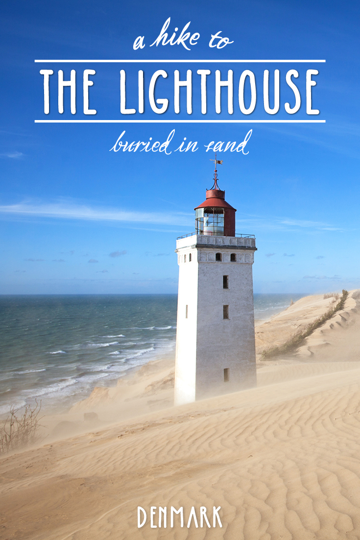Lighthouse buried in sand