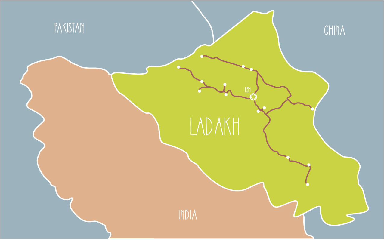 ladakh tourist map